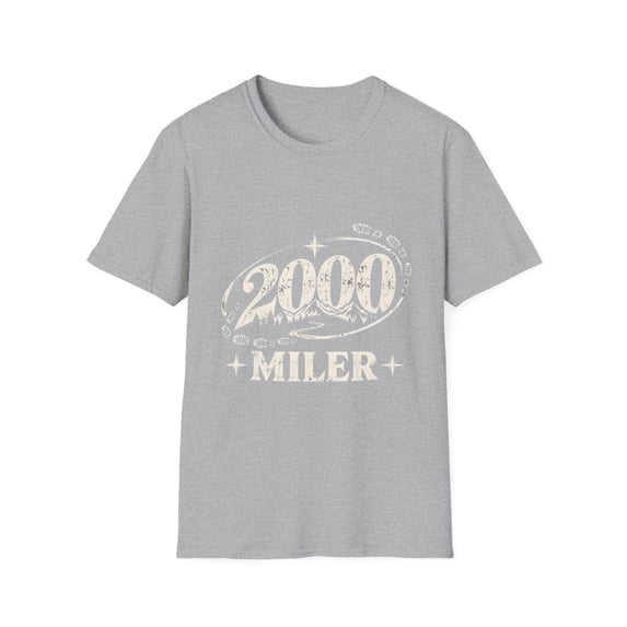 2000 Miler Hiking Adventure Mountain Trail Graphic T-Shirt - Walmart.com