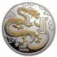 thumbnail image 1 of 2000 Mongolia Silver 5 oz 2500 Tugrik Dragon Proof, 1 of 4