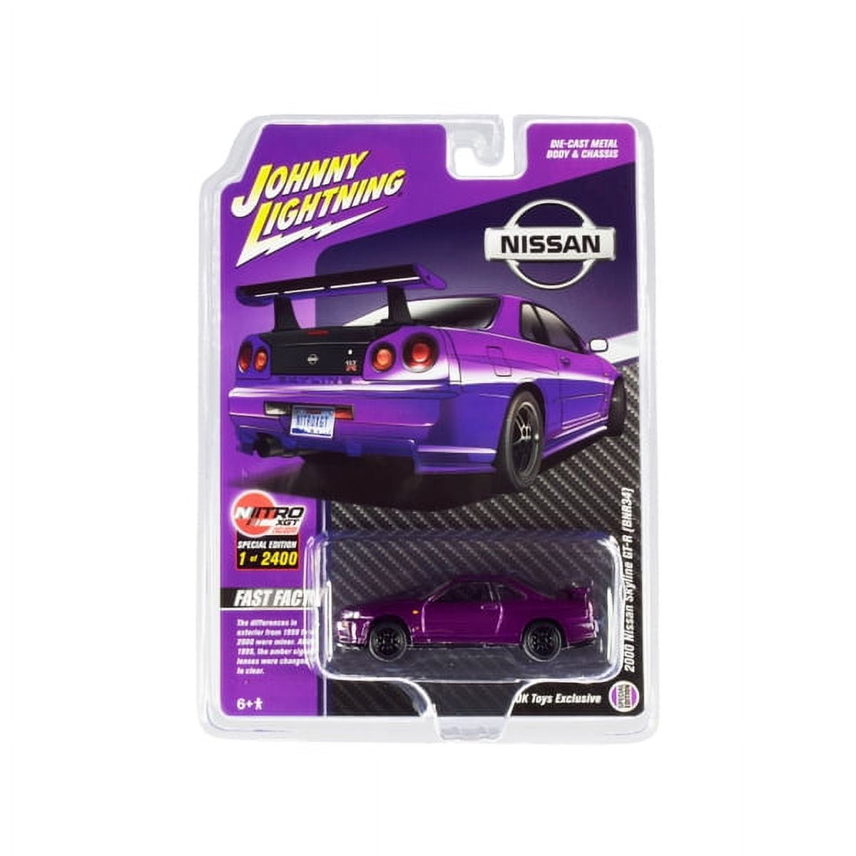 1968 Chevrolet Camaro SS #6 Sunoco Dark Blue 1/64 Diecast Model Car - Limited Edition Of 2,400 By Johnny Lightning