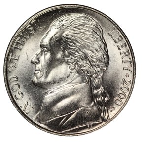 2000-P Jefferson Nickel Full Step Gem BU
