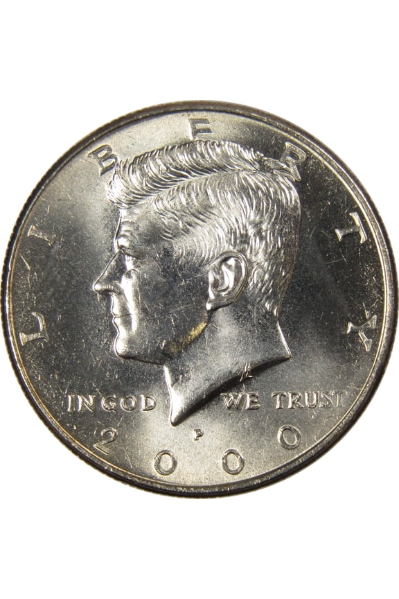 2000 P Kennedy Half Dollar BU Uncirculated Mint State 50c US Coin Collectible