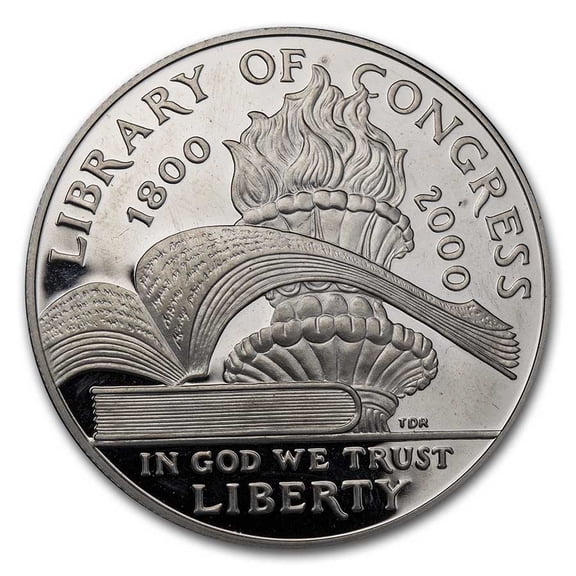 2000-P Library of Congress $1 Silver Commem Proof (Capsule Only)