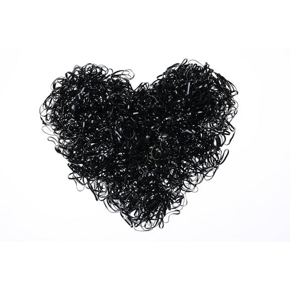 2000 PCS Black,Rubber Bands, Elastic Braiding Band, Hair Ties for Toddlers, Children, Girls
