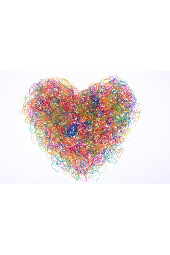 2000 PCS Rubber Bands, Elastic Braiding Band, Hair Ties for Toddlers, Children, Girls (Assorted Colors)