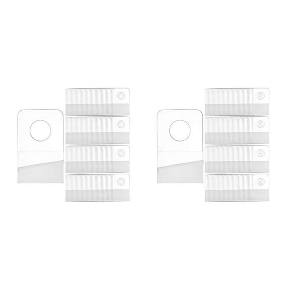 2000 PCS Self Adhesive Hanging Tabs, 1X1-1/2 Inch Round Hole Hanger Hang Tag Hooks for Display
