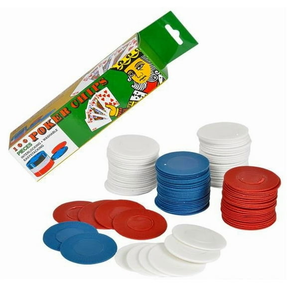 2000 POKER CHIPS RED WHITE BLUE PLASTIC STACKING WASHABLE INTERLOCKING FAST SHIP