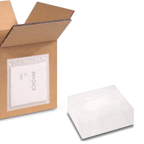 MMBM Packing List Envelopes, 5.5" x 10" Clear Face, for Shipping Mailing Packing Slips Invoices Labels, 2000 Pcs