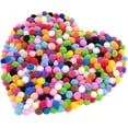 thumbnail image 1 of 2000 Pcs 1cm Assorted Pompoms Multicolor Valentine Day Arts and Crafts Fuzzy Pom Poms Balls for DIY Creative Crafts Decorations, 1 of 8