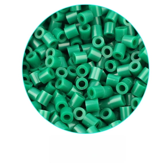 2000 Pcs 5mm Emerald Green Fuse Beads, Melty Beads for Kids DIY Crafts, Iron Beads Bulk Pack for Art Projects, Party Favors, Home Decor,Compatible with all standard 5mm fuse bead pegboards