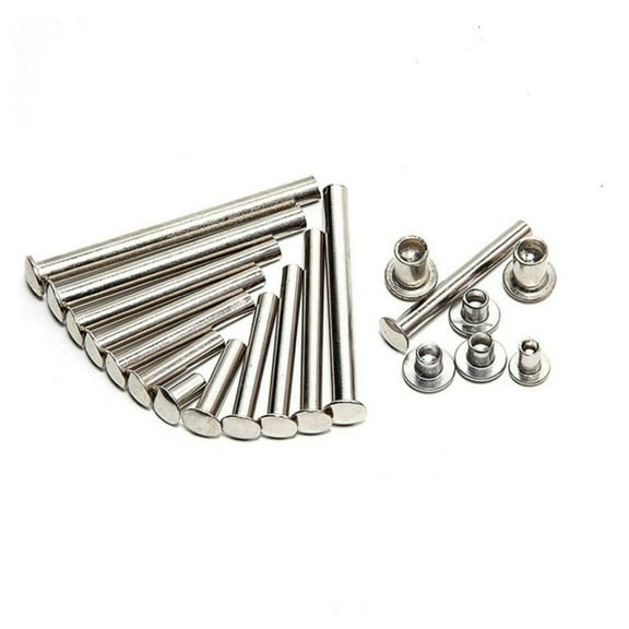 2000 Pcs Aluminum Large Flat Head Hollow Rivet Screws M2x5mm.