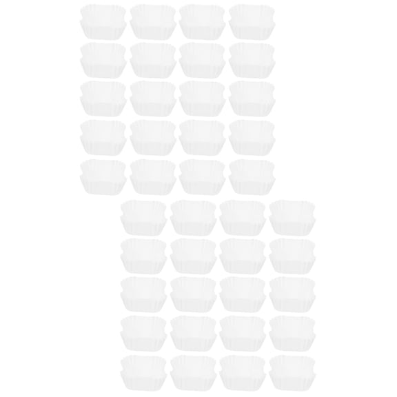 2000 Pcs Cake Cups Baking Boxes Paper Cupcake Case Tray Liner White