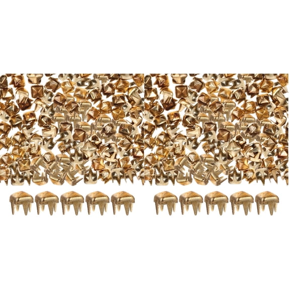 2000 Pcs Has Dreses Spike Studs for Suitcase Claw Nails Clothes Metal Rivets Four Claws
