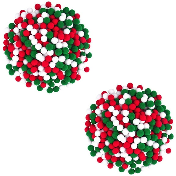 2000 Pcs Kids Craft Felt Pom Poms for Arts and Crafts, Christmas Decorations, High Elasticity Polyester Puffer