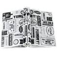 2000 Pcs Newsprint Wax OIF8 Paper Sheets Newspaper Theme Wrap Paper