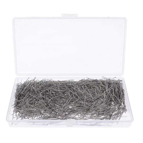 2000 Pcs Sewing Pins, 26mm Flat Head Pins Straight Pins Quilting Pins for Dressmaker with Storage Box