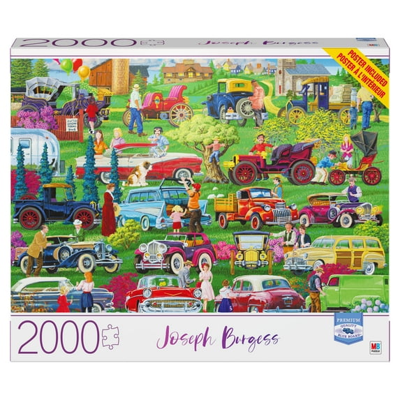 2000-Piece Jigsaw Puzzle, Antique Car Show