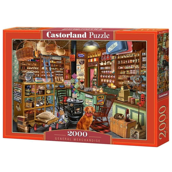 2000 Piece Jigsaw Puzzle, General Merchandise, old style American store, Adult Puzzles, Castorland C-200771-2