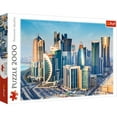 thumbnail image 1 of 2000 Piece Jigsaw Puzzles, Doha, Qatar, City Skyline, Persian Gulf, Middle East, Adult Puzzles, Trefl 27084, 1 of 6