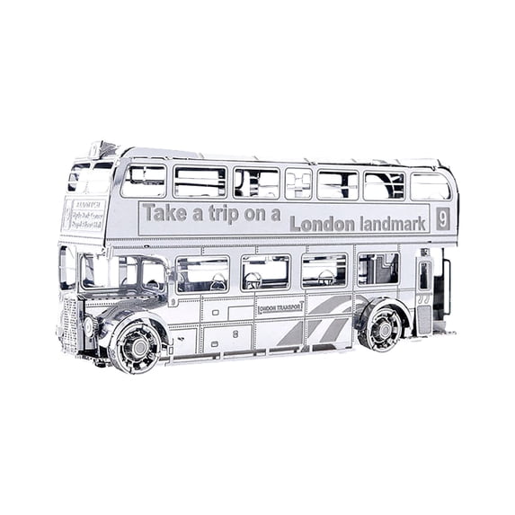 2000 Piece Puzzles for Adults Puzzle 3D Metal Assembled Models DIY Puzzles Bus model Desktop Decoration