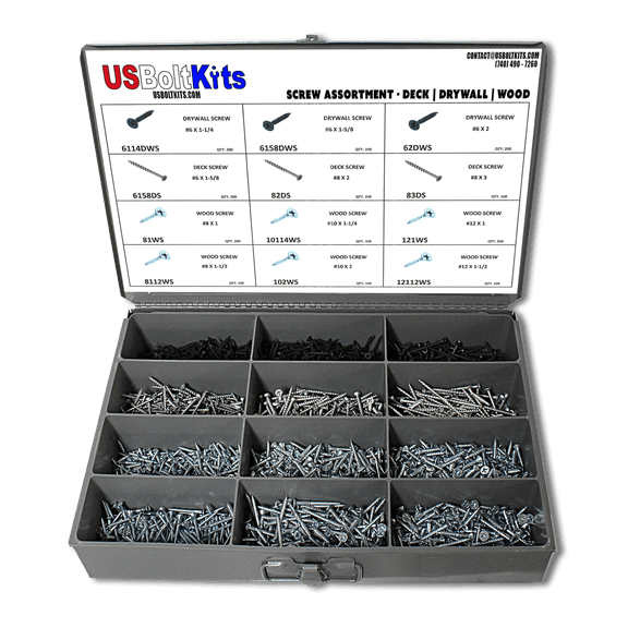2000 Piece Screw Assortment