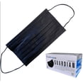thumbnail image 1 of 2000 Plastcare USA 4-Ply Ear-Loop Mask Level 3 (Black) (40 Boxes of 50), 1 of 5