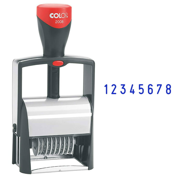 Number Stamps Self Inking Numeral 8 Plastic Small Number Stamp Number  Stamper