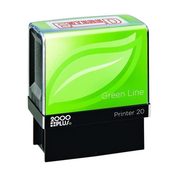2000 Plus Message Stamp, Entered, 5/16" 035348