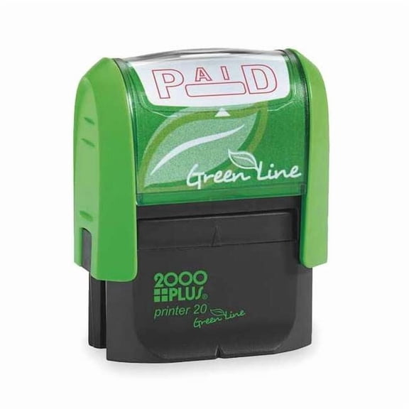 2000 Plus Message Stamp, Paid, 5/16" 035350