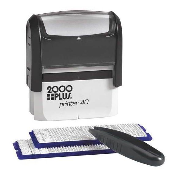 2000 Plus Stamp Kit,Black,10,Plastic 038930