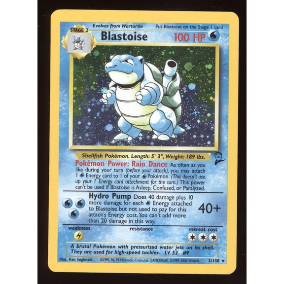 2000 Pokemon Base Set 2 Blastoise Holo Rare #2/130
