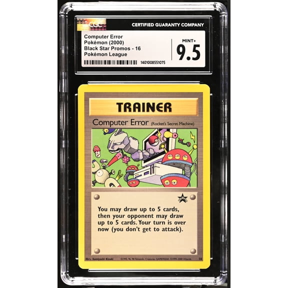 2000 Pokemon Black Star Promos Computer Error Pokmon League CGC 9.5 #16