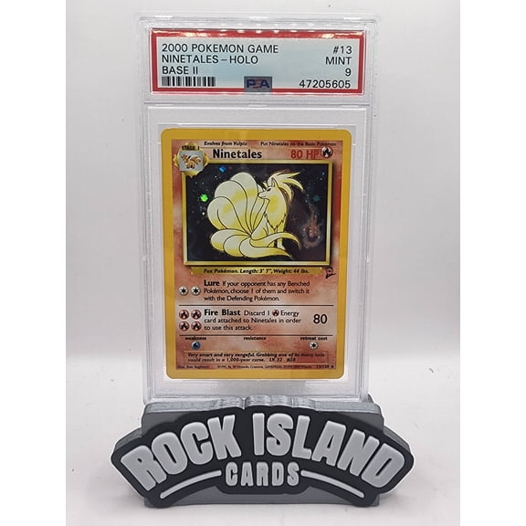 2000 Pokemon Game Base II Ninetales Holo Base II PSA 9 #13