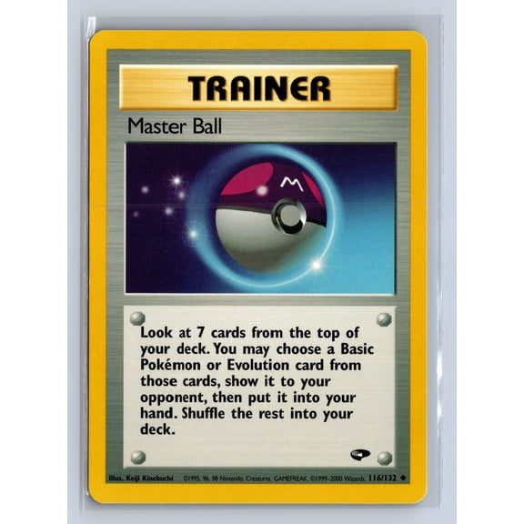 2000 Pokemon Gym Challenge Master Ball Uncommon #116/132