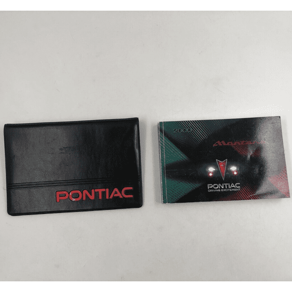 2000 Pontiac Montana Owners Manual Handbook with Case OEM J03B40006