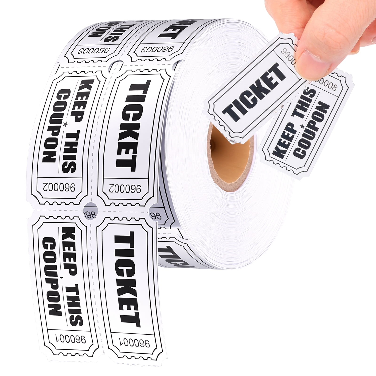 2000 Raffle Tickets Double Roll Metallic Foil Ticket for Events ...