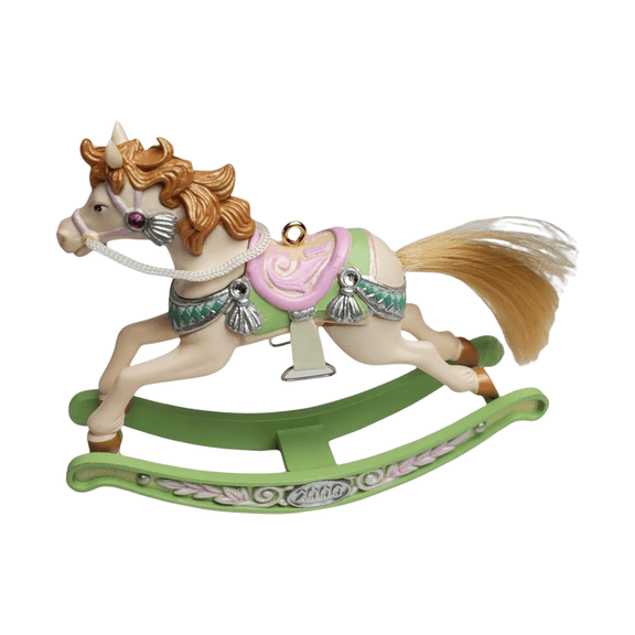 2000 Rocking Horse Fun (Rocking Horse) Carlton Cards Christmas Tree Ornament CXOR-106C