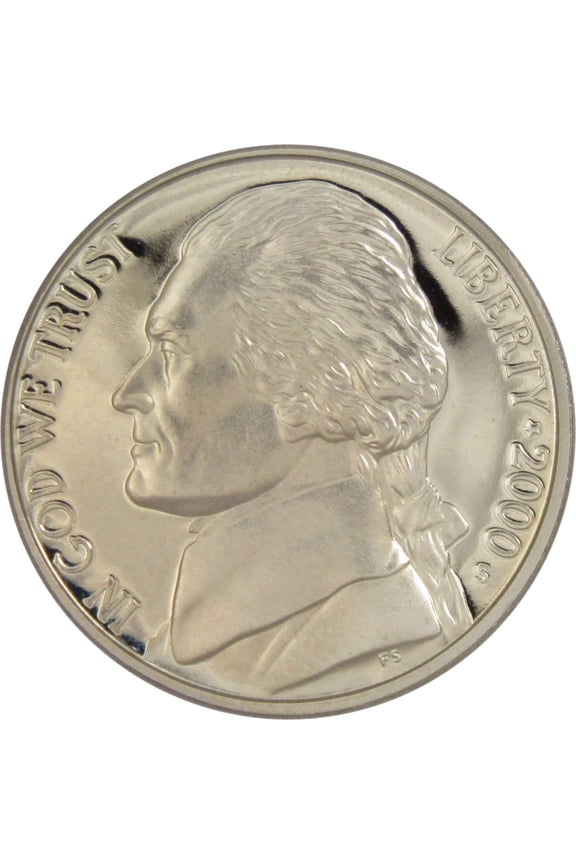 2000 S Jefferson Nickel 5 Cent Piece Choice Proof 5c US Coin Collectible