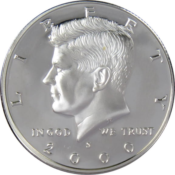 2000 S Kennedy Half Dollar Choice Proof 90% Silver 50c US Coin Collectible