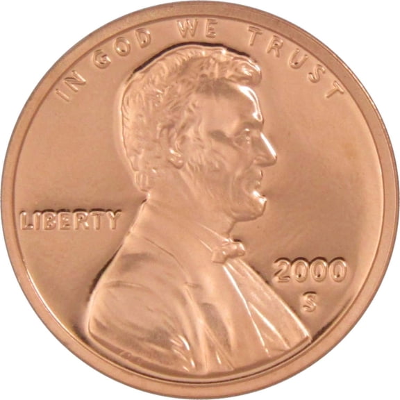 2000 S Lincoln Memorial Cent Choice Proof Penny 1c Coin Collectible