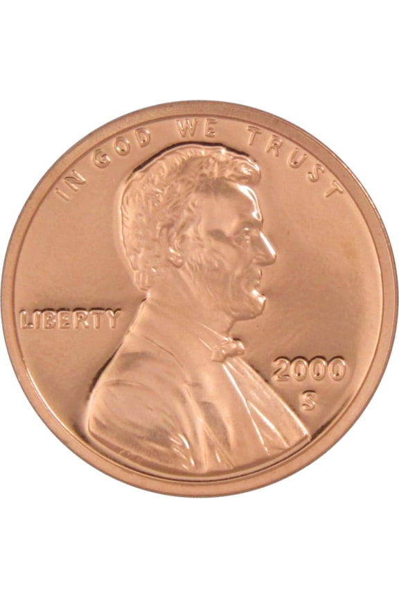2000 S Lincoln Memorial Cent Choice Proof Penny 1c Coin Collectible