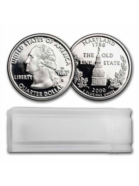 2000-S Maryland Statehood Quarter 40-Coin Roll Proof (Silver)