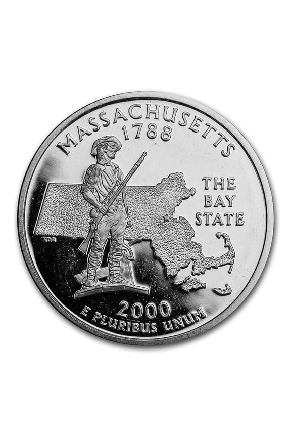 2000-S Massachusetts State Quarter Proof (Silver)