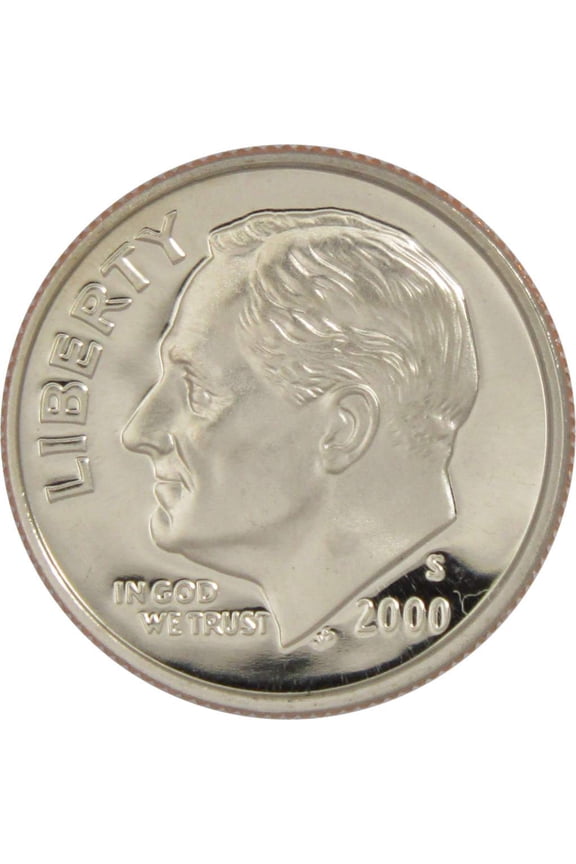 2000 S Roosevelt Dime Choice Proof Clad 10c US Coin Collectible