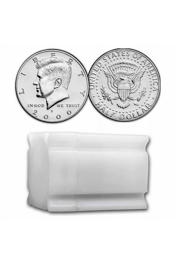 2000-S Silver Kennedy Half Dollar 20-Coin Roll Proof