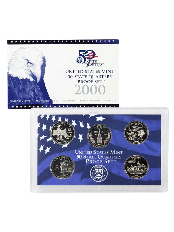 Collectible 2000-S U.S. Clad State Quarters Proof Set