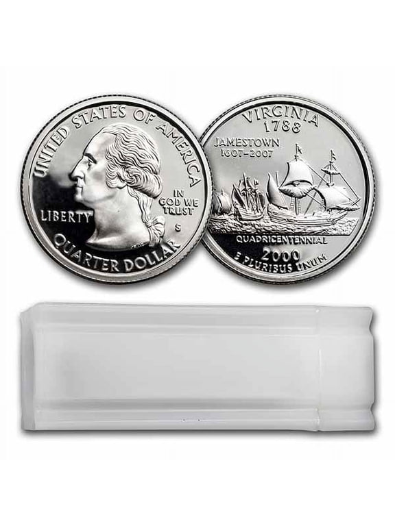 2000-S Virginia Statehood Quarter 40-Coin Roll Proof (Silver)