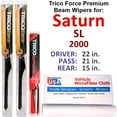 thumbnail image 1 of 2000 Saturn SL Performance Beam Wipers (Set of 3) w/Rear Wiper, 1 of 4