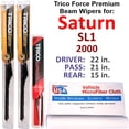 thumbnail image 1 of 2000 Saturn SL1 Performance Beam Wipers (Set of 3) w/Rear Wiper, 1 of 4