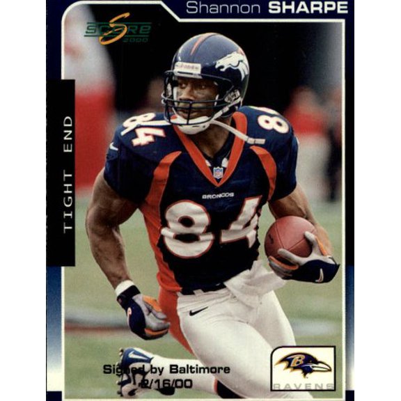 2000 Score #16 Shannon Sharpe NFL Football Trading Card
