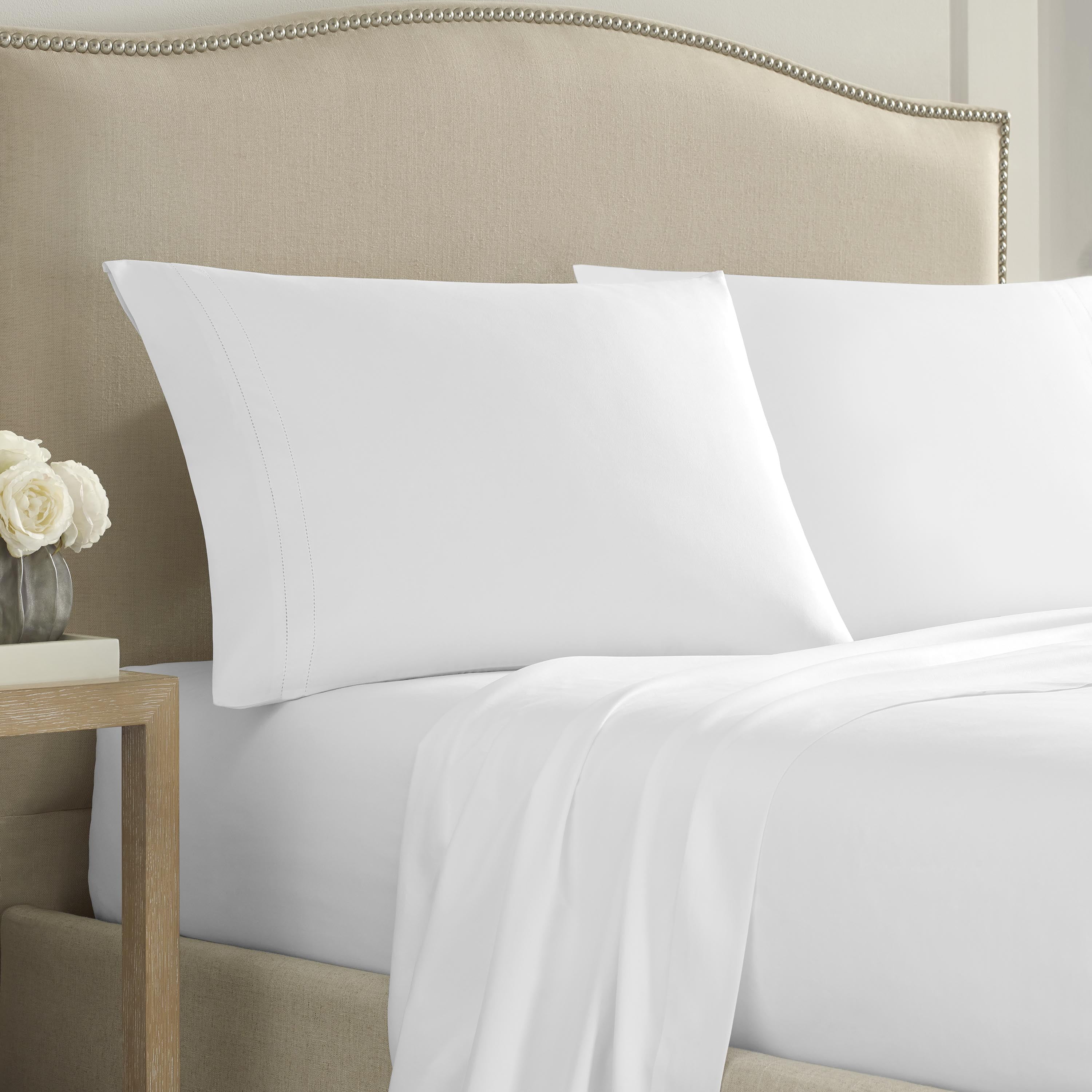Martex 2000 Series Hemstitched Sheet Set, King, White